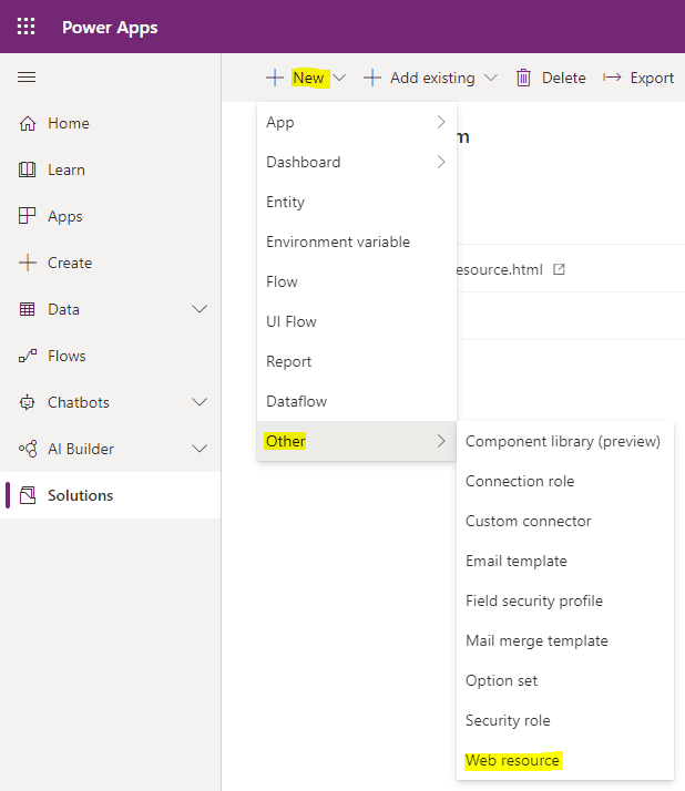 How to Get the Direct URL of a Web Resource in Dynamics 365 Power Apps