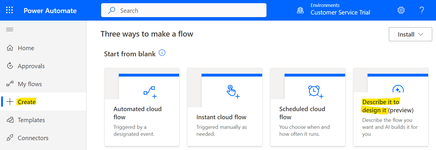 Power Automate Natural Language and Approval Flows