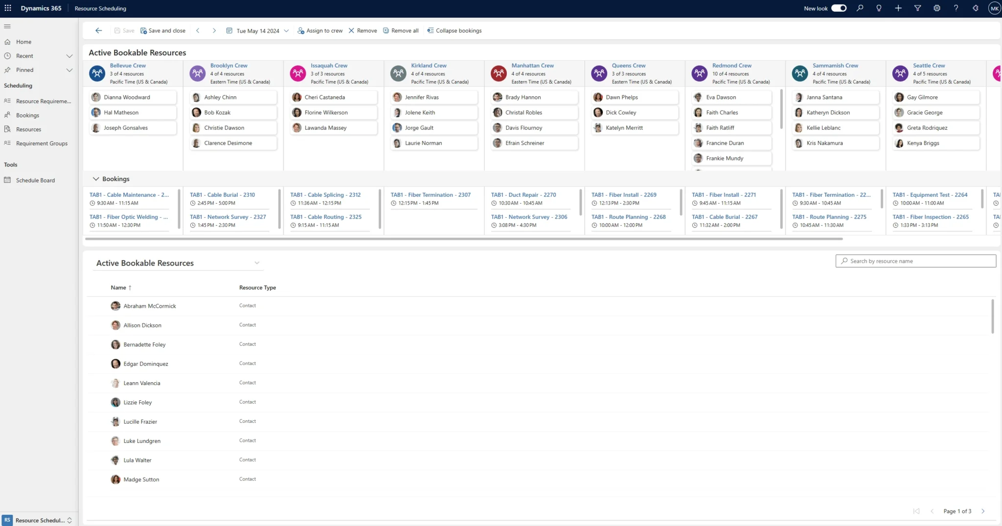 Dynamics 365 Field Service announces the new Crew Allocation Tool, which enables the “Morning Shuffle” 