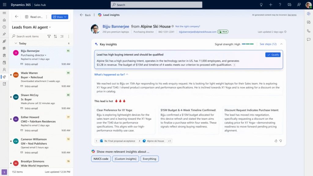 Dynamics 365 sets the bar for agentic sales qualification on new benchmark