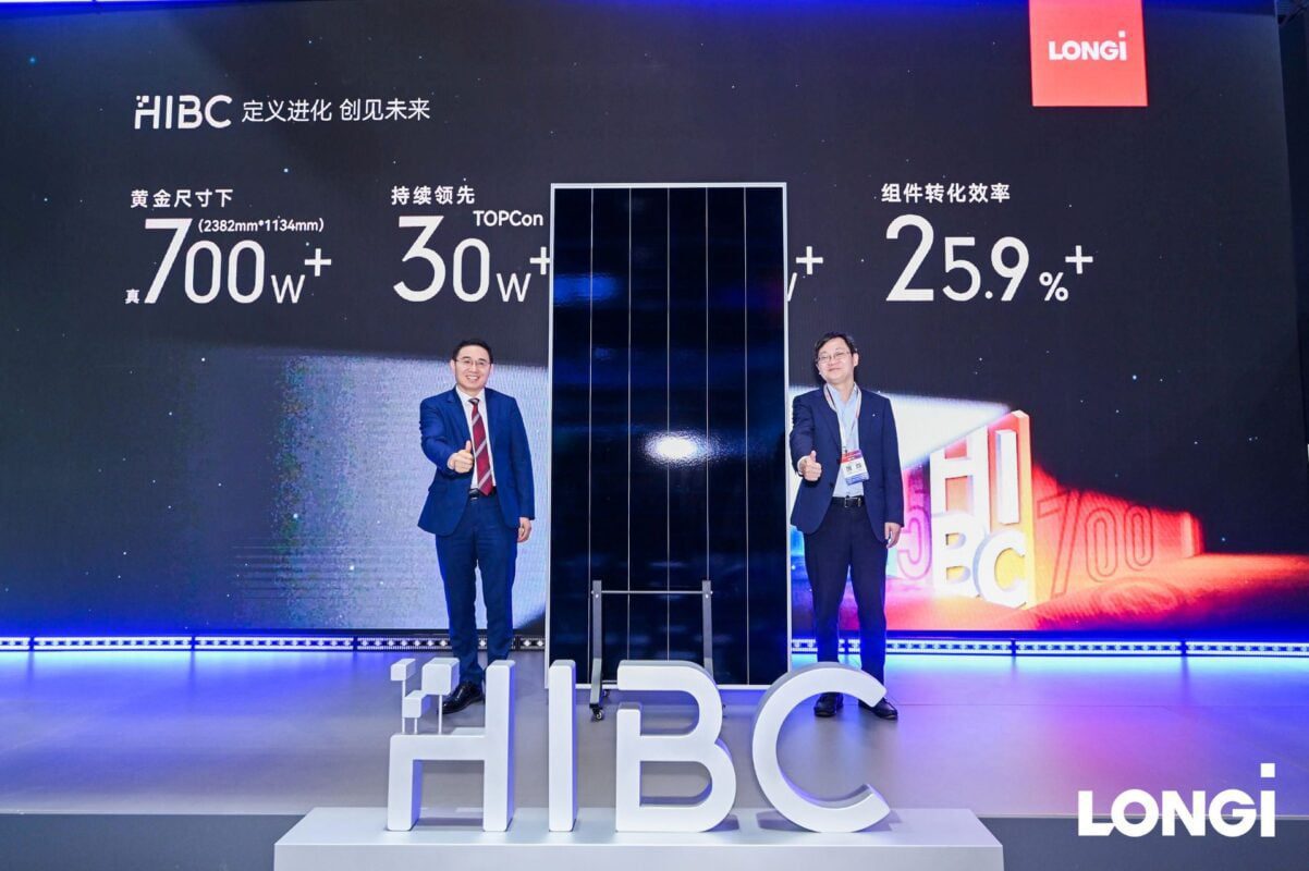 LONGi launches 700W+ HIBC module at SNEC 2025